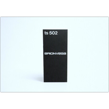 Instruction Booklet BRIONVEGA Ts 502