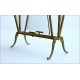 MAISON JANSEN Magazine Rack - Brass / Glass - Neoclassical '40 Paris