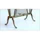 MAISON JANSEN Magazine Rack - Brass / Glass - Neoclassical '40 Paris