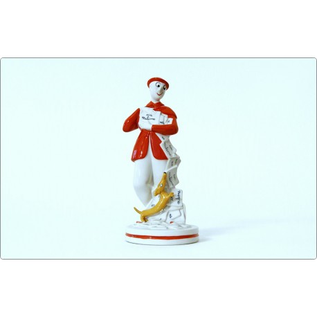 Polychrome Ceramic L. FABRIS - " Mr. BONAVENTURA " Italy 1940