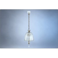 BAROVIER & TOSO - Lampada a sospensione - Vetro / Ottone - Murano 1930 / 40