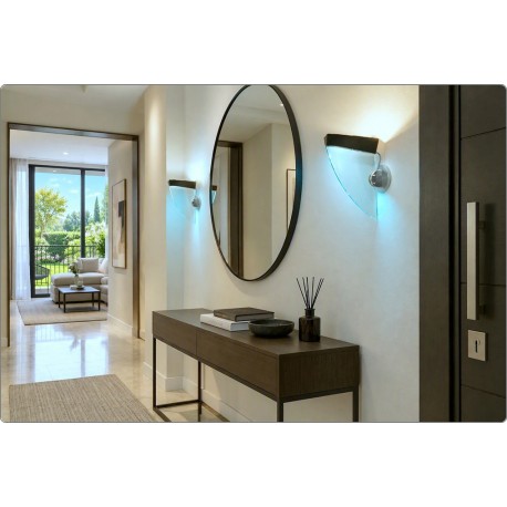 Coppia di lampade da parete mod. NAOS - Design C. Forcolini - Prod. Nemo 1980