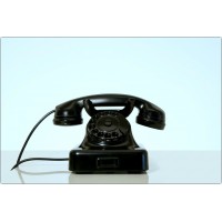 Desk Phone SIEMENS OLAP Milano, Made in Italy 1942, Bakelite