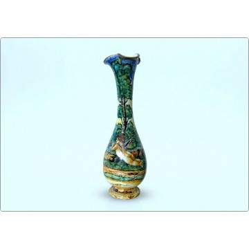 MOLARONI Pesaro - Majolica Vase - 19th century
