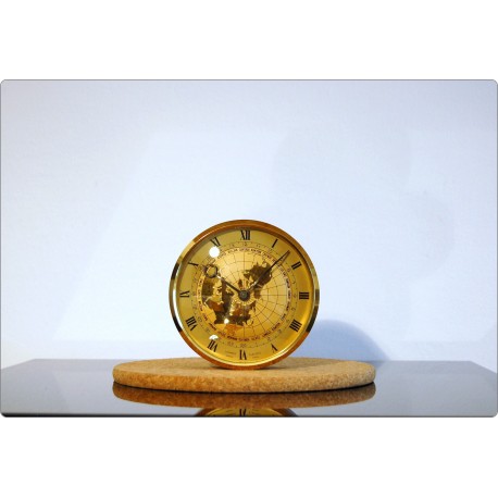 Table Clock LORENZ, World Time Zones, Swiss Made 1950