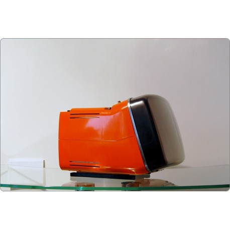 Brionvega Algol 11, Made in Italy 1964, Design M. Zanuso, R. Sapper - ORANGE Color