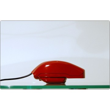 Desk Phone Prod. SIEMENS Mod. GRILLO, Design M. Zanuso R. Sapper 1967 - RED Color