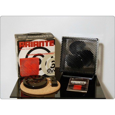 Ventilatore da Tavolo ARIANTE Vortice, Made in Italy 1973, Design M. Zanuso