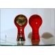 Table Clock SECTICON Mod. T1, Design A. Mangiarotti, Swiss Made 1956 - RED