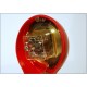 Table Clock SECTICON Mod. T1, Design A. Mangiarotti, Swiss Made 1956 - RED