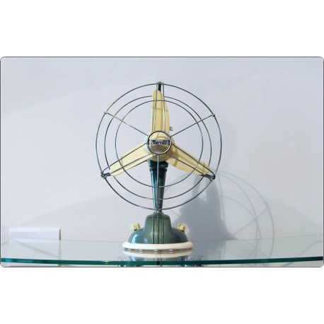 Ventilatore da Tavolo Ercole Marelli Mod. O / 254, Italy 1950 - Verde