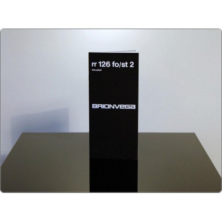 Libretto di Istruzioni BRIONVEGA RR 126 fo / st 2