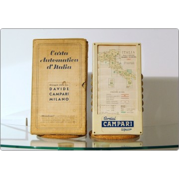 CAMPARI Mappa Automatica d'Italia 1951 - Bachelite