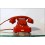Telefono da Tavolo SIEMENS Mod. W 48 LIMITED - Bachelite - ROSSO