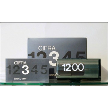 Orologio da Tavolo Solari Udine Mod. CIFRA 3 - LIMITED EDITION MoMa 1990 - VERDE