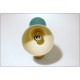 Pair of Wall Sconces Art. A-022 - Metal Lampshade - Brass structure - Green / Blue Color
