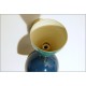 Pair of Wall Sconces Art. A-022 - Metal Lampshade - Brass structure - Green / Blue Color