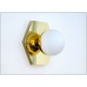 Coppia di Applique SFERA GLASS Art. A-024 - Struttura in Ottone