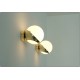 Pair of Wall Sconces GLASS SPHERE Art. A-026 - Brass structure