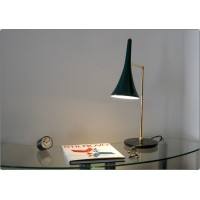 Table Lamp Art. TL-062 - Brass / Marble - GREEN