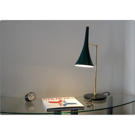Table Lamp Art. TL-062 - Brass / Marble - GREEN