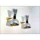 Coppia di Applique Art. A-086 - Struttura in Ottone - CROMO