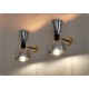 Pair of Wall Sconces Art. A-086 - Brass structure - CHROME