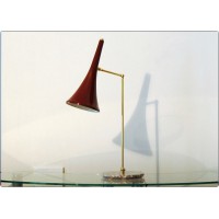 Table Lamp Art. TL-068 - Brass / Marble - Dark PURPLE Color