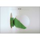 Pair of Wall Light GLASS SPHERE Art. A-029 - GREEN Color