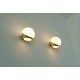 Pair of Wall Sconces GLASS SPHERE Art. A-026 - Brass structure