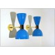Applique Art. A-095 - Metallo / Ottone - AZZURRO