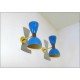 Applique Art. A-095 - Metallo / Ottone - AZZURRO