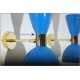 Wall Lamp Art. A-095 - Metal / Brass - Light BLUE