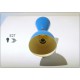 Applique Art. A-095 - Metallo / Ottone - AZZURRO