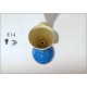 Applique Art. A-095 - Metallo / Ottone - AZZURRO