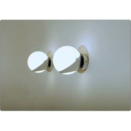 Wall Lamp GLASS SPHERE Art. A-025 - CHROMED Brass