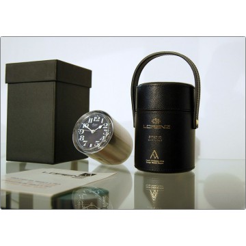 Orologio da Tavolo LORENZ Mod. STATIC, Swiss 1959 - SILVER