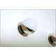 Applique SFERA GLASS Art. A-023 - OTTONE NICHELATO