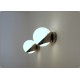 Wall Lamp GLASS SPHERE Art. A-023 - NICKEL BRASS Dark