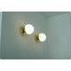 Wall Lamp GLASS SPHERE Art. A-047 - Brass - DEYROO Lighting