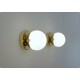 Wall Lamp GLASS SPHERE Art. A-047 - Brass - DEYROO Lighting