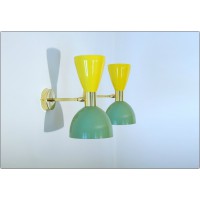 Applique Art. A-021 - Metallo / Ottone - GIALLO / VERDE Chiaro
