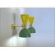 Wall Lamp Art. A-021 - Metal / Brass - YELLOW / Light GREEN