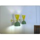 Applique Art. A-021 - Metallo / Ottone - GIALLO / VERDE Chiaro