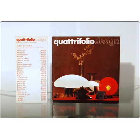Catalogo QUATTRIFOLIO 1971 - Lampade da Tavolo / Terra / Parete ecc.