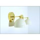 Wall Lamp Art. A-098 - Metal / Brass - WHITE - With Switch