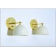 Wall Lamp Art. A-098 - Metal / Brass - WHITE - With Switch