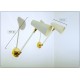Applique Art. A-101 - Metallo / Ottone - BIANCO - ARTICOLATO con Interruttore