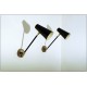 Wall Lamp Art. A-102 - Metal / Brass - ARTICULATED with Switch - BLACK Color