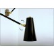 Wall Lamp Art. A-102 - Metal / Brass - ARTICULATED with Switch - BLACK Color